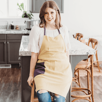 Yellow & Purple Everyday Kitchen Apron