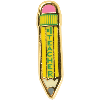 Number One Teacher - Apron Pin