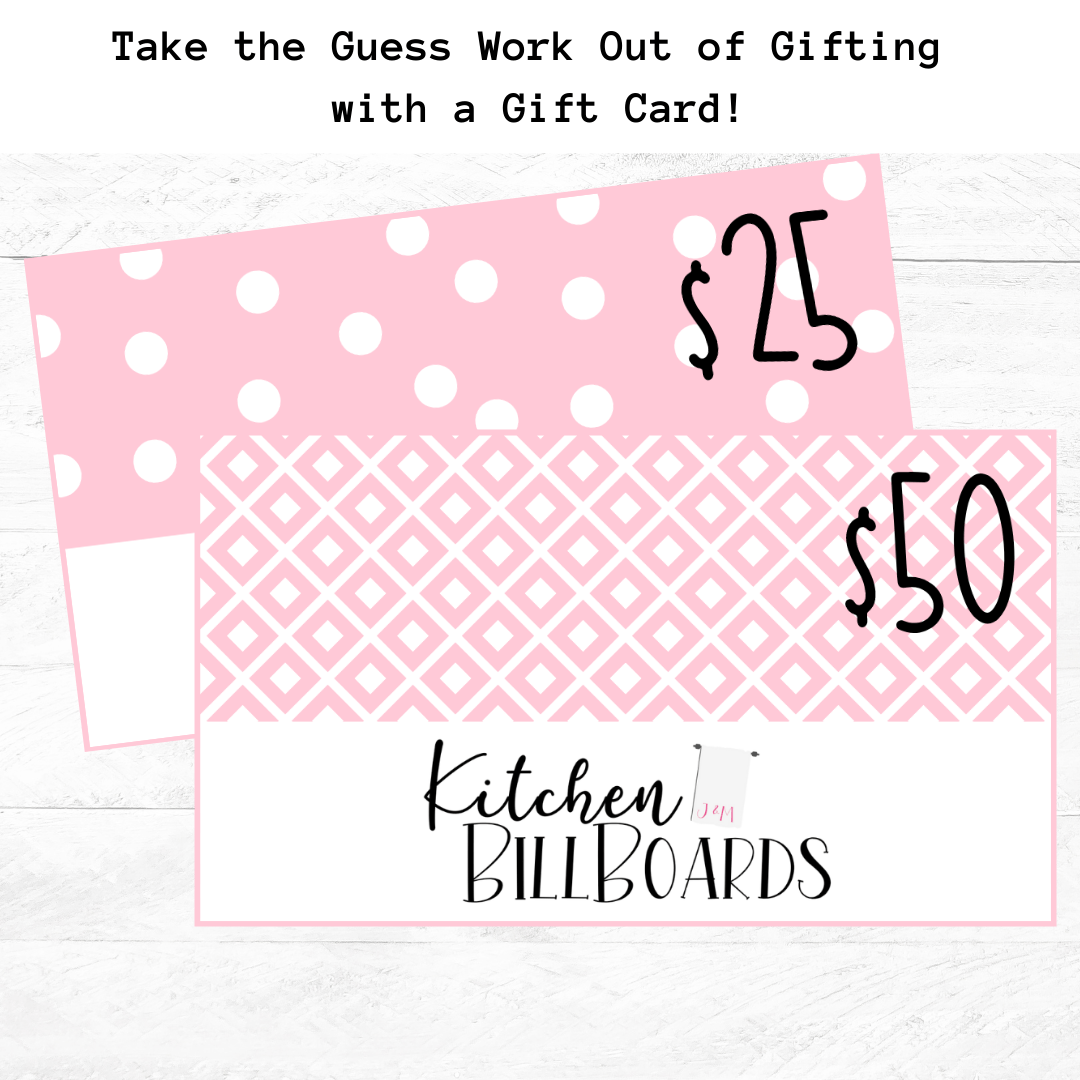 Kitchen Billboards Gift Card