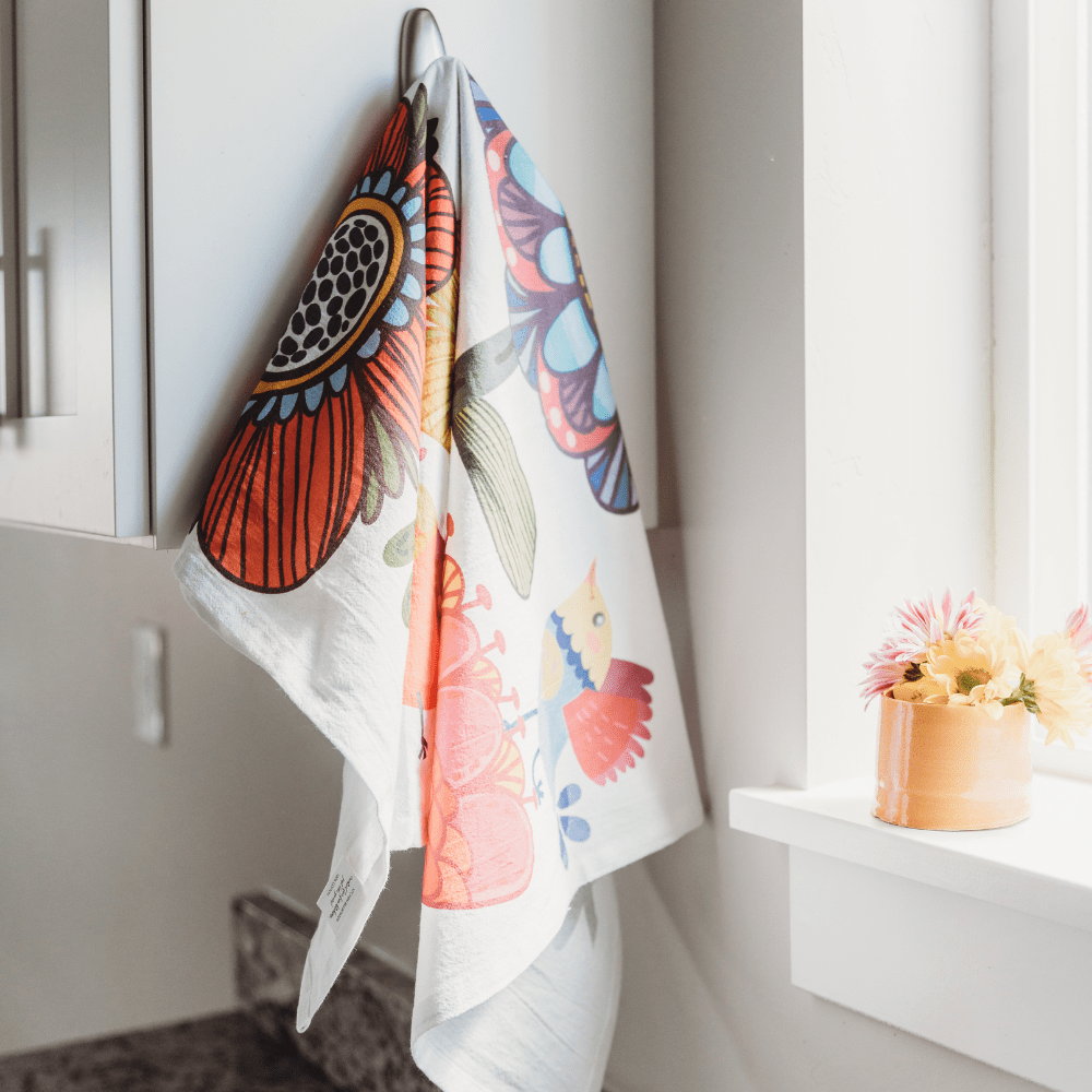 Birds & Blooms - Flour Sack Towel
