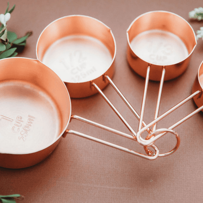 Rose Gold Measuring Cups n' Spoons 8 Piece Set