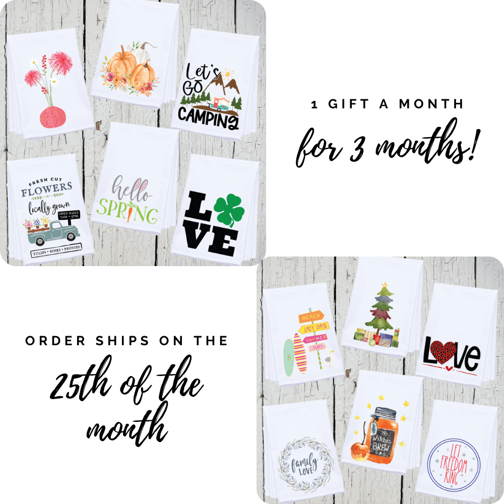 3 Month "Towel of the Month" Gift Subscription