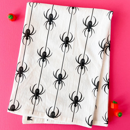 Halloween Spiders Kitchen Towel