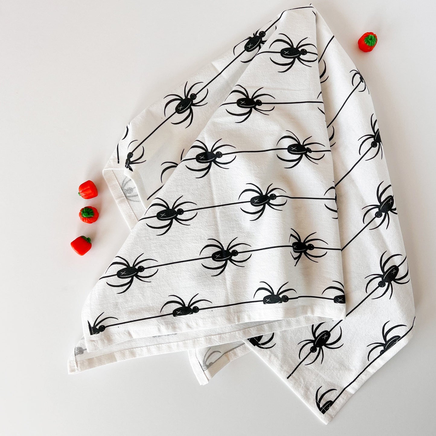 Halloween Spiders Kitchen Towel