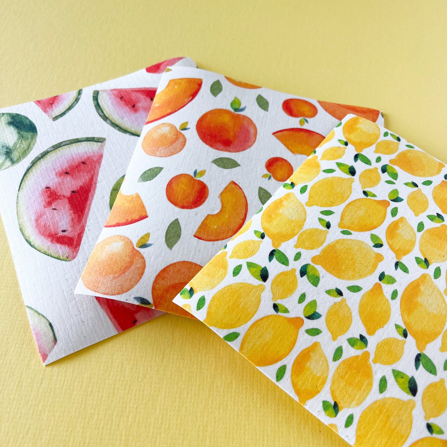 Fun Fruits 3 - Pack Swedish Dishcloths