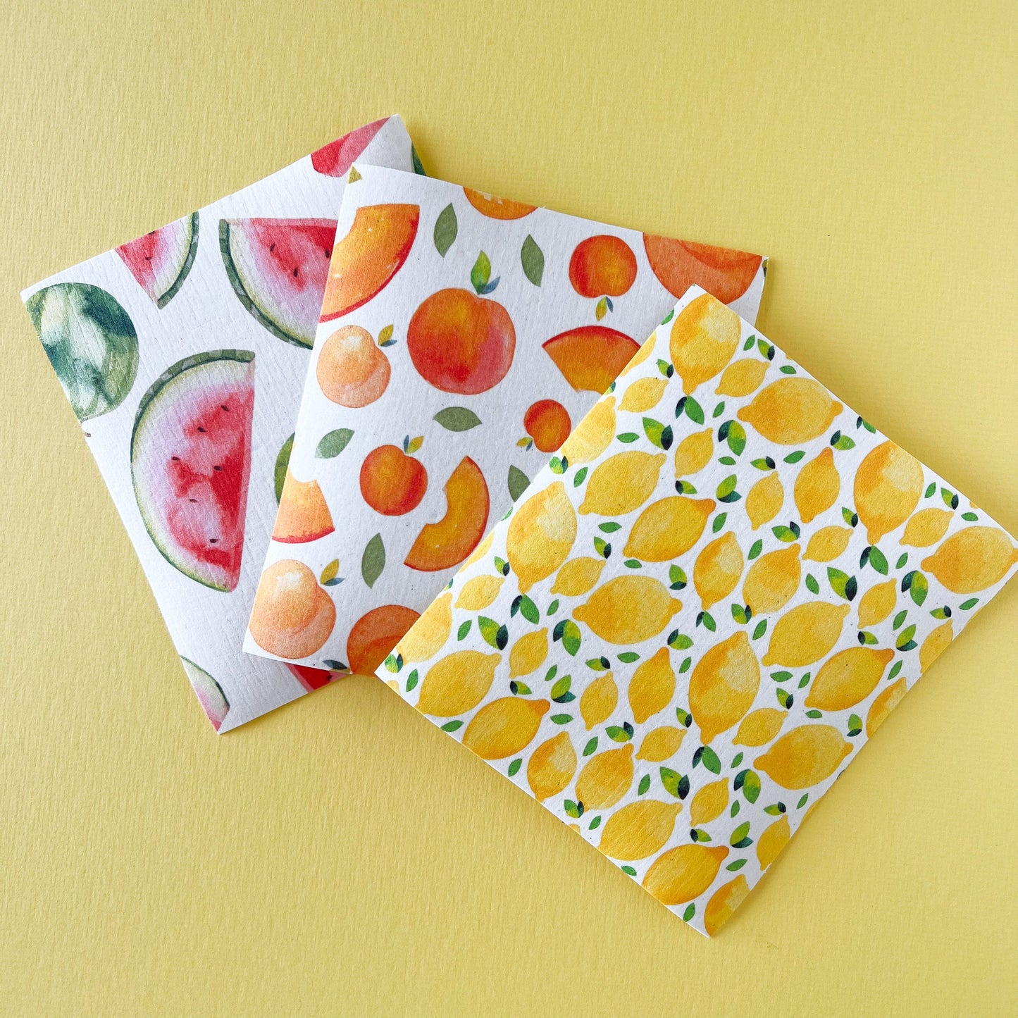 Fun Fruits 3 - Pack Swedish Dishcloths