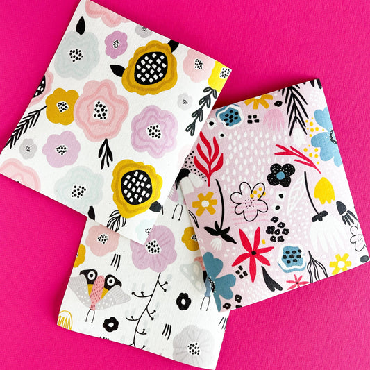 Beautiful Florals 3 - Pack Swedish Dishcloths