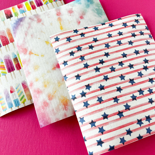 Summer Fun 3 - Pack Swedish Dishcloths