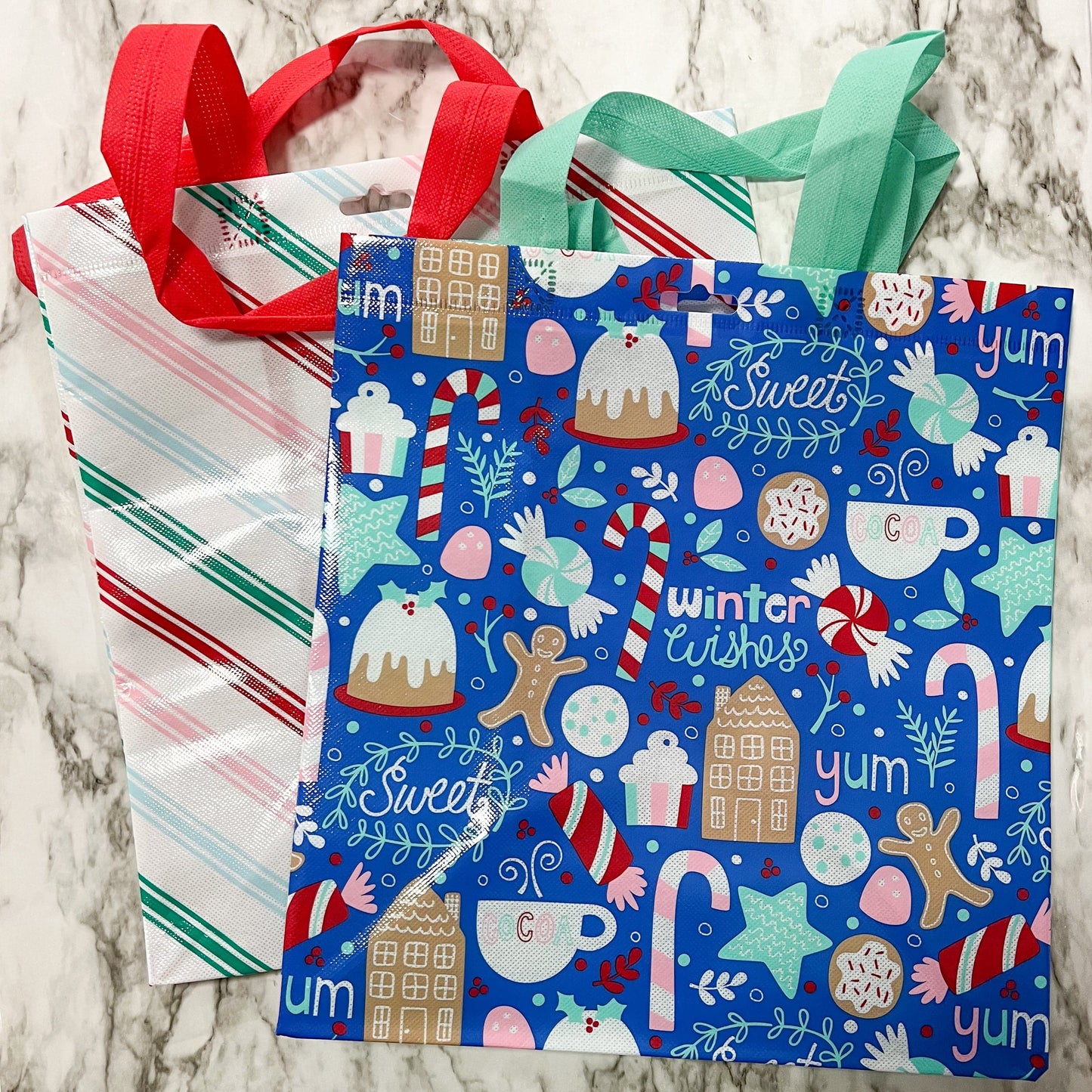 Sweet Winter Wishes - Reusable Grocery Bag Set