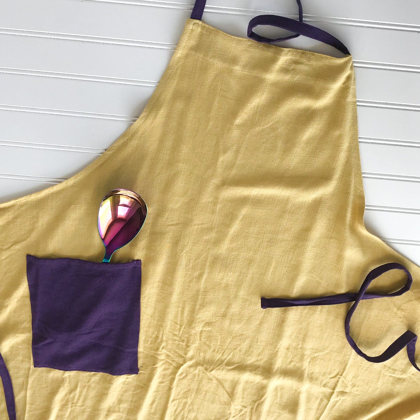 Yellow & Purple Everyday Kitchen Apron