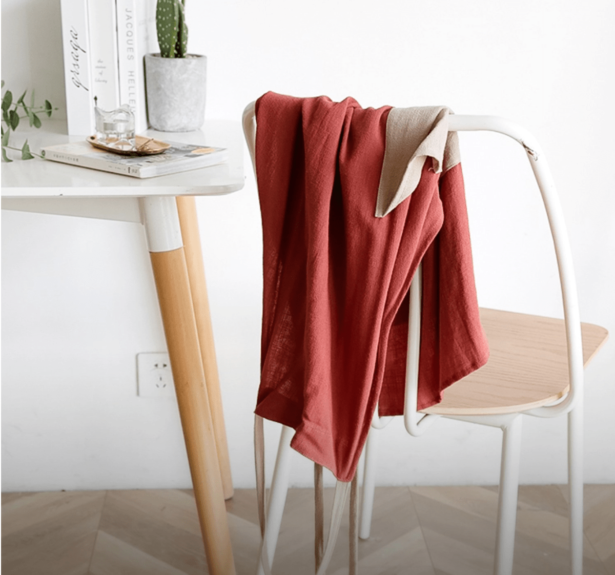 Orange Color Block All-Day Classic Apron