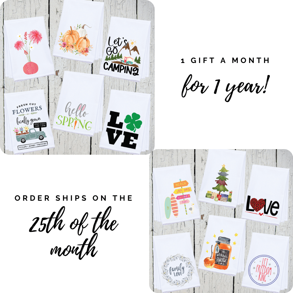 1 Year "Towel of the Month" Gift Subscription