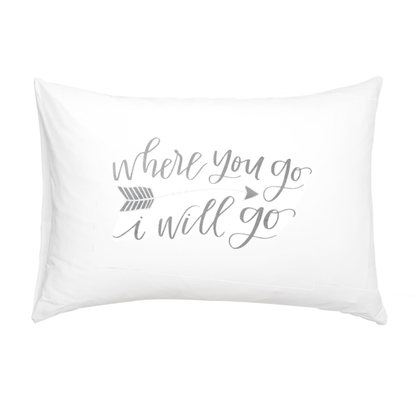'Go Stay' Pillowcase - Set of Two