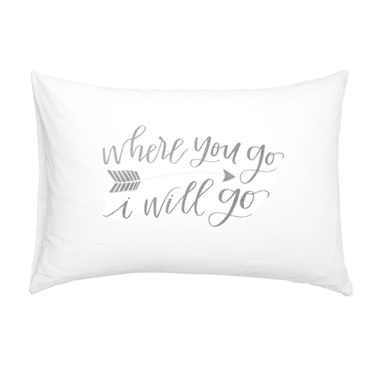 'Go Stay' Pillowcase - Set of Two