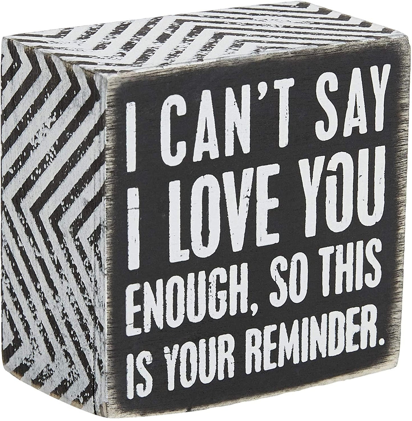 I LOVE YOU - Box Sign