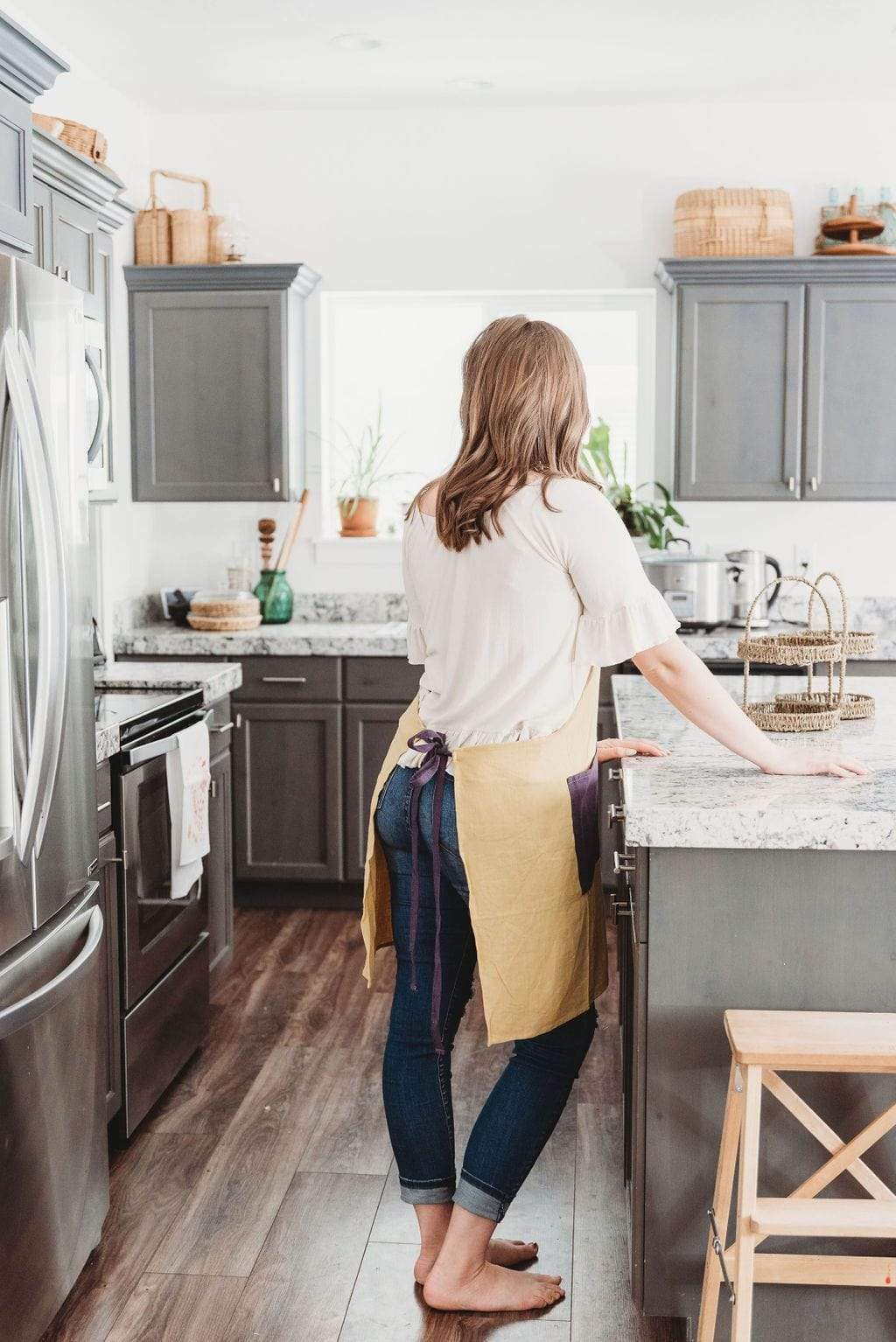 Yellow & Purple Everyday Kitchen Apron