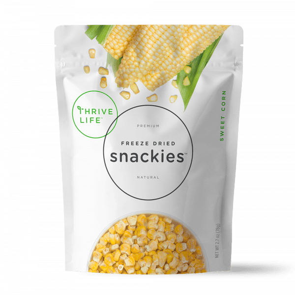 Freeze Dried Food Corn Snackie Size